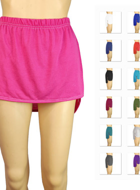 base layer white short skirt women hemmed half-length skirt