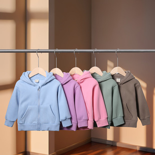 Winter thick cotton hoodie jacket for boys and girls婴儿外套