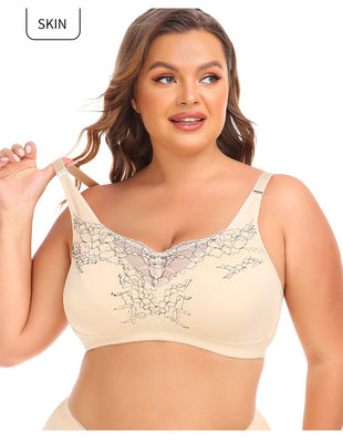 2024 plus size fat women bra for ladies Sexy underwea blouse
