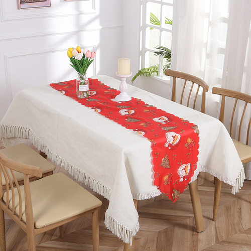 New Christmas table flags, home dining tables, tablecloth