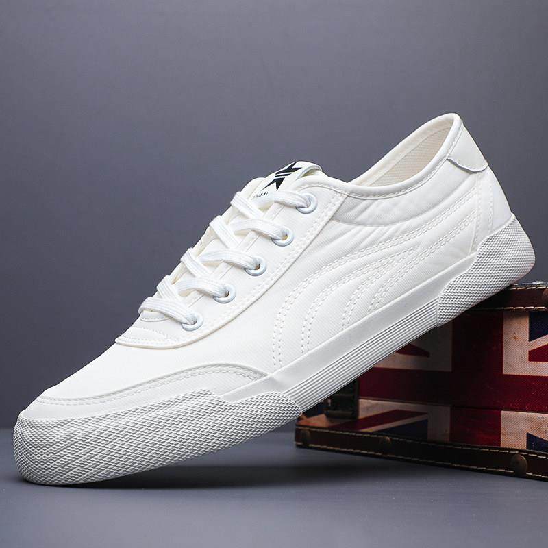春秋潮男板鞋轻便舒适帆布鞋男士百搭透气小白鞋低帮潮流休0123z,流行男鞋,时尚休闲鞋,淘宝优惠券,粉丝福利购,淘宝优惠卷