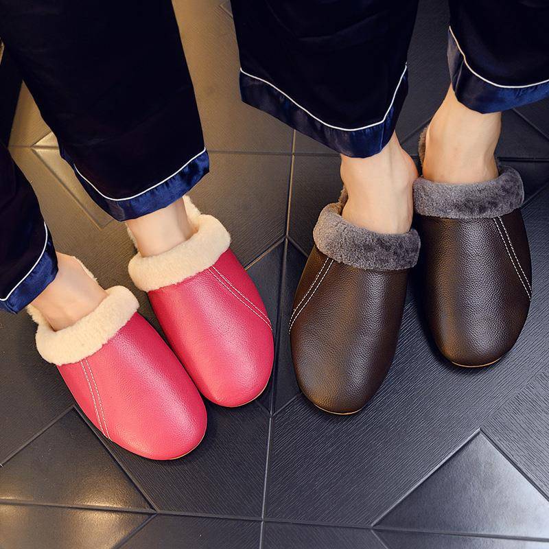 秋冬新款男女居家软底室内韩版面棉拖鞋情侣款家居保暖1004z