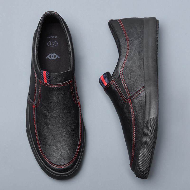 春秋新款男鞋休闲透气皮鞋懒人一脚蹬男士开车鞋加绒保暖鞋0123z,流行男鞋,时尚休闲鞋,淘宝优惠券,粉丝福利购,淘宝优惠卷