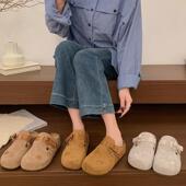 女2026新款 春季 内增高勃肯鞋 蝴蝶结包头拖外穿一脚蹬磨砂防0127z