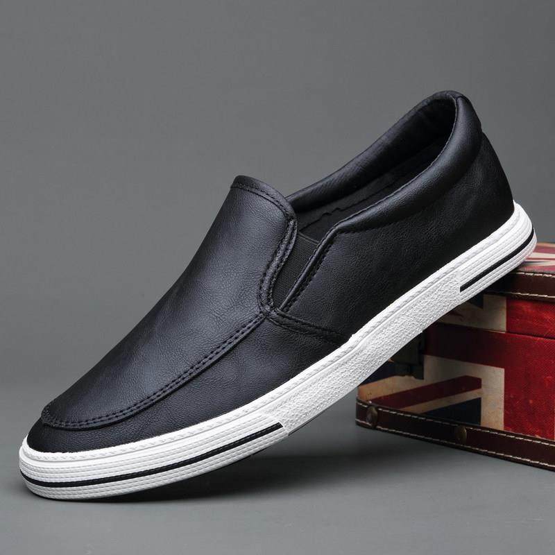 春秋2026年新款男士休闲皮鞋透气韩版潮流板鞋一脚蹬懒人开0123z,流行男鞋,时尚休闲鞋,淘宝优惠券,粉丝福利购,淘宝优惠卷