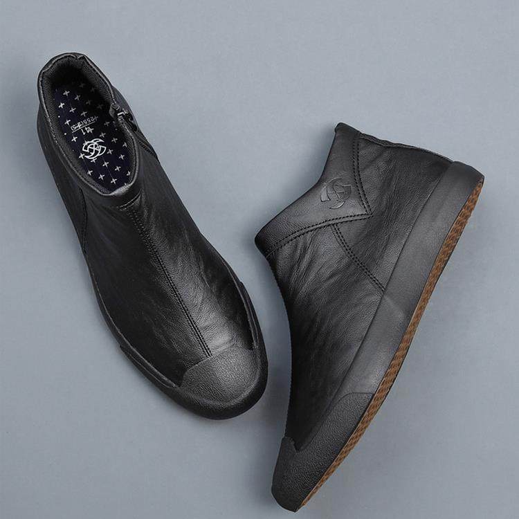 春秋男士鞋新款高帮休闲皮鞋男士拖鞋英式中帮马丁靴男士防0123z,流行男鞋,时尚休闲鞋,淘宝优惠券,粉丝福利购,淘宝优惠卷