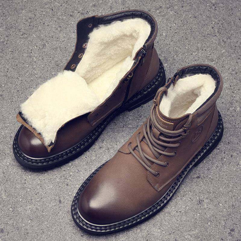 雪地靴冬季加绒保暖皮毛一体棉靴子男大棉防水高帮棉鞋0110r,流行男鞋,时尚休闲鞋,淘宝优惠券,粉丝福利购,淘宝优惠卷
