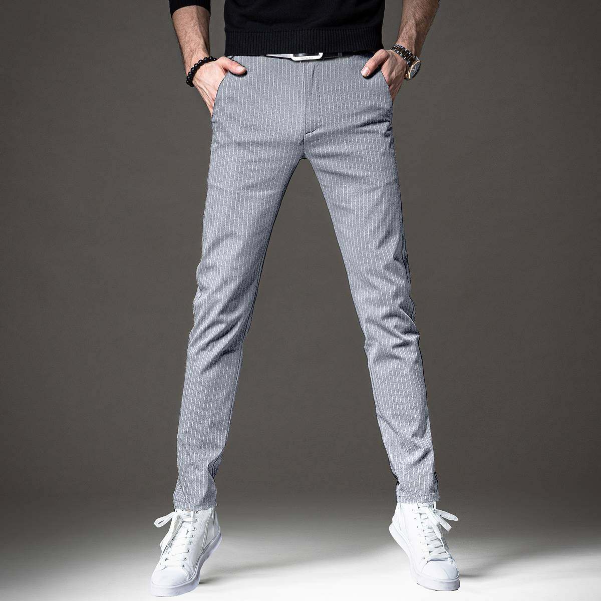 Casual pants Autumn new pattern Light extravagance stripe Self cultivation Feet Versatile go to work trousers Straight business affairs 0812min the Men's clothing, Casual pants  category - from Buy2taobao.com to provide professional Taobao agent buy service