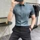 衬衫 男短袖 商务休闲冰丝无痕免烫抗皱韩版 高级感夏季 修身 衬0130r