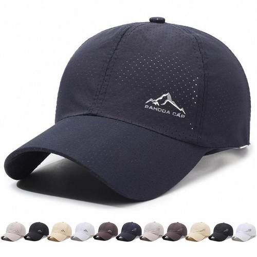 季遮阳帽男士出行户外速干帽透气冲孔全网眼棒球帽印花鸭舌1217r