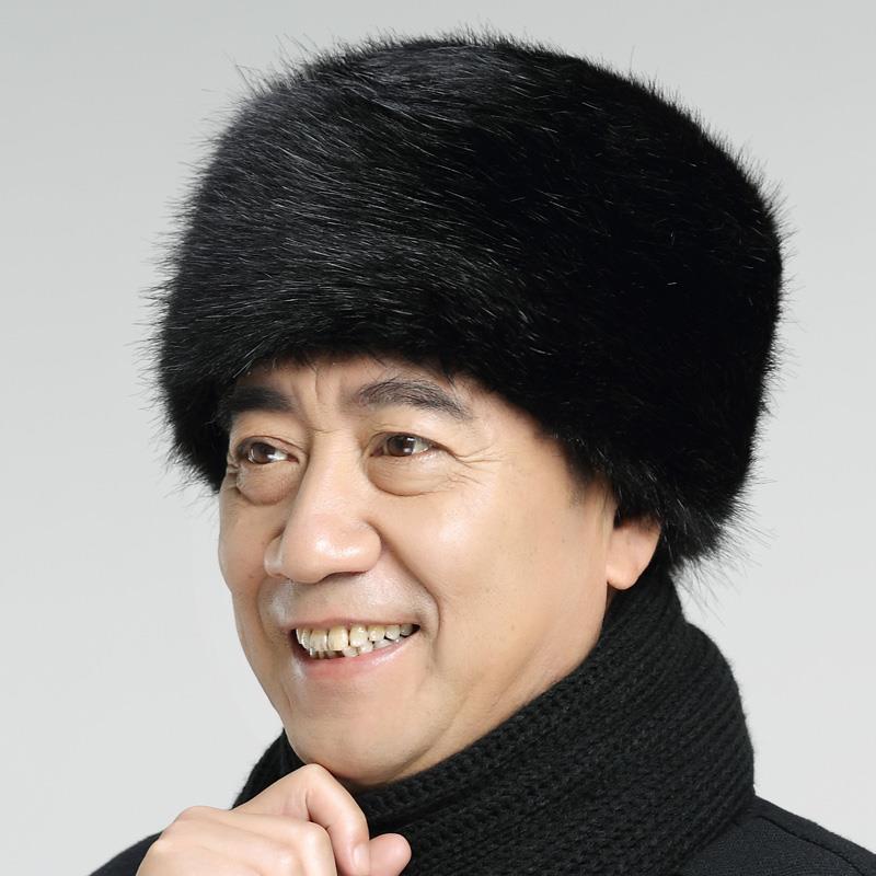 秋冬男士新款帽子新款房东帽老年人男子加厚保暖帽1008c