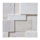 Натуральная камень мозаичная плитка мраморная белая пещера камень 3d гостиная