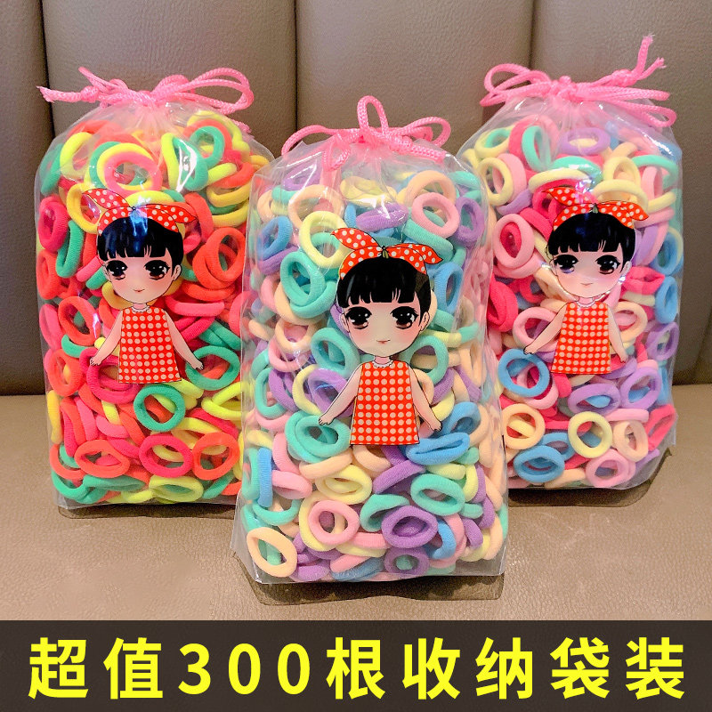 宝宝橡皮筋女扎头发圈儿童女童头绳高弹力不伤发发绳女孩发饰头饰高性价比高么？