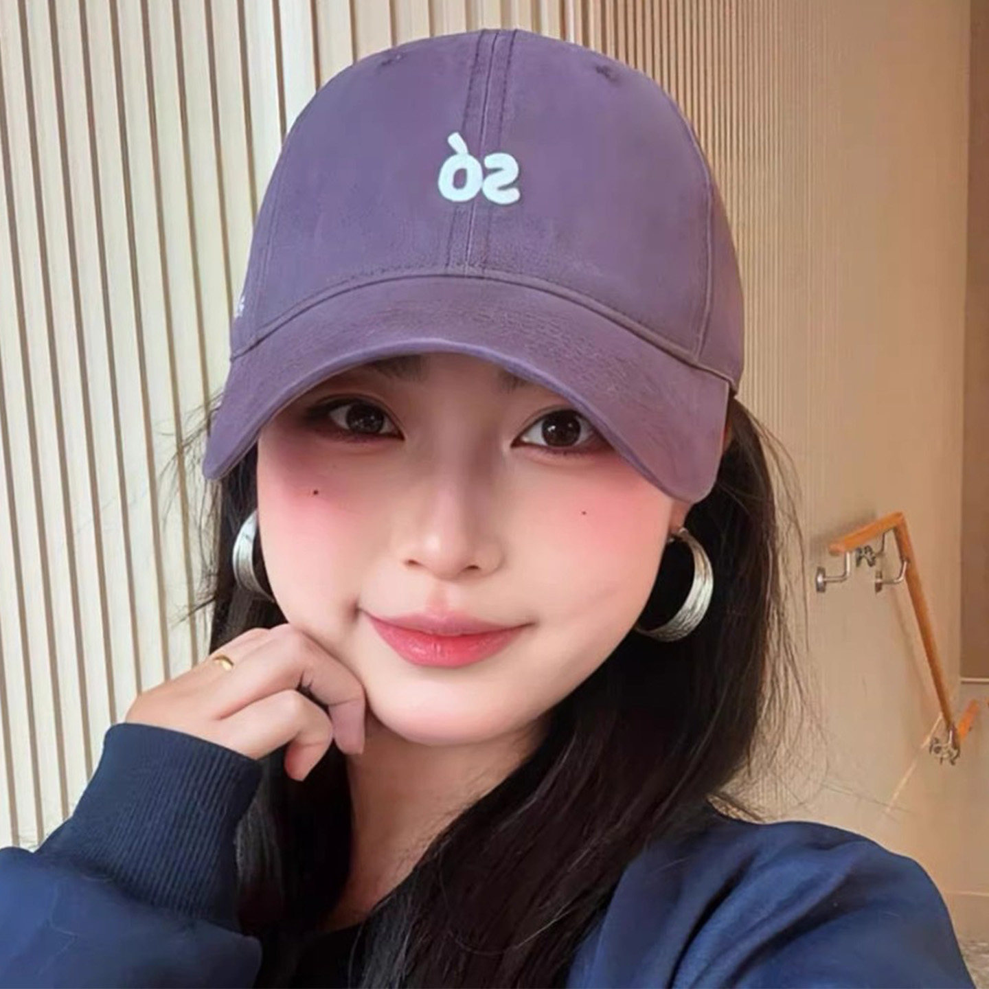 韩版字母刺绣棒球帽子女款2026新款春夏季遮阳帽时尚百搭鸭舌帽潮