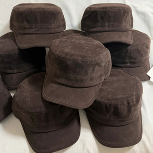 2025新款复古老钱风平顶马术帽女秋冬季保暖百搭休闲显脸小鸭舌帽