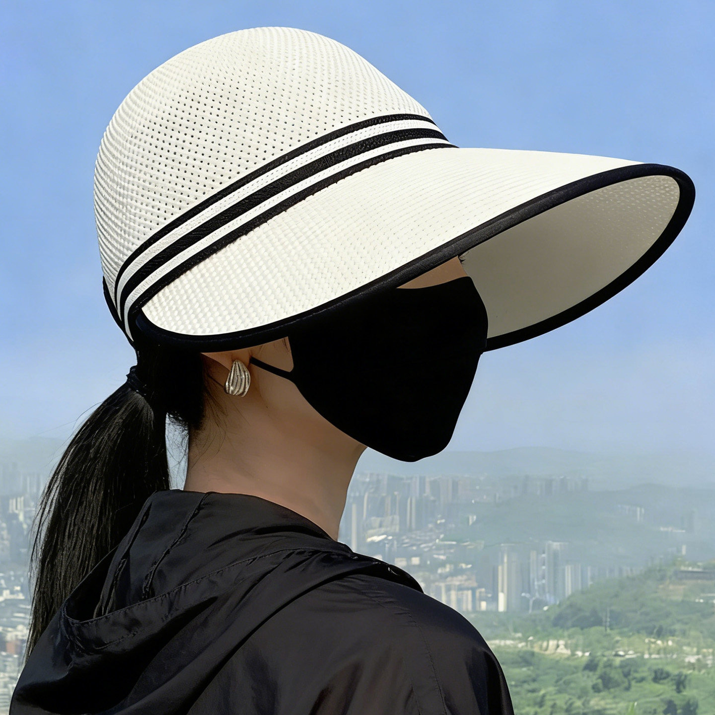 防晒帽子女2026新款夏季防紫外线可折叠遮阳帽大帽檐空顶帽太阳帽