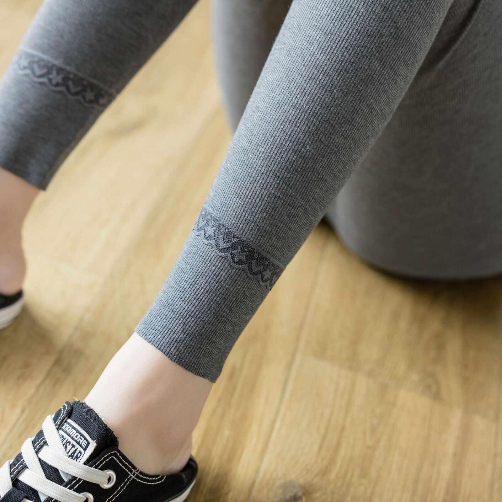 棉打底裤女蕾丝显瘦高腰透气加肥大码200斤女九分裤塑形可外穿