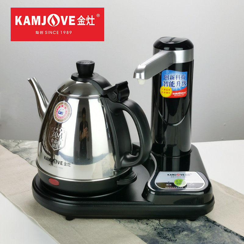 金灶蒸汽开关控量 自吸加水 电热水茶壶傻瓜式食品级不锈钢煮水壶