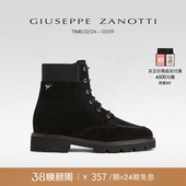 秋冬时尚 ZanottiGZ男士 Giuseppe 系带裸靴马丁靴短靴 礼物