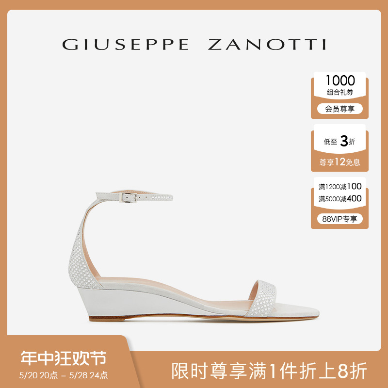 GiuseppeZanotti人造水晶凉鞋