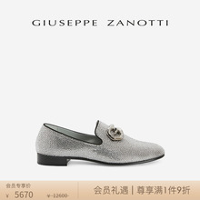 懒人鞋 满缀水钻一脚蹬乐福鞋 ZanottiGZ男士 Giuseppe