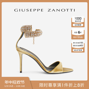 凉鞋 ZanottiGZ女士优雅水钻细高跟鞋 Giuseppe