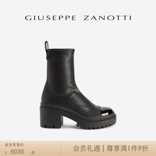 ZanottiGZ女士厚底粗跟短靴烟筒靴时装 Giuseppe 靴女