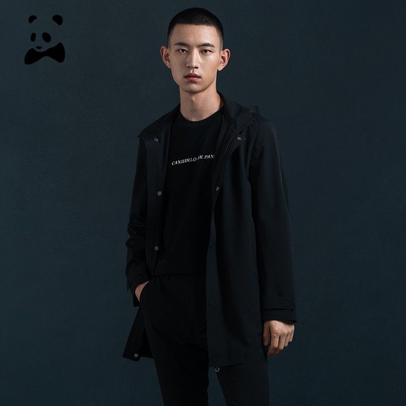 CANUDILO/卡奴迪路25春夏新品中长款风衣男韩风时尚