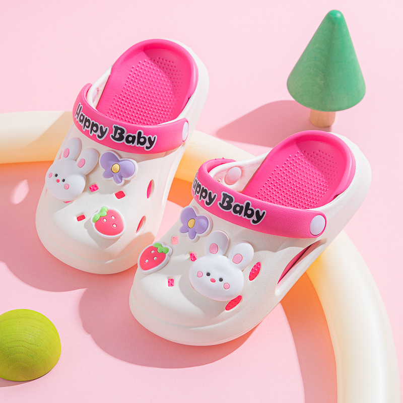 儿童洞洞鞋女童夏季2025新款卡通