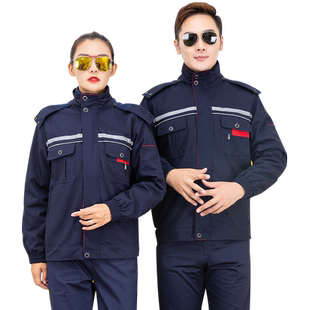 冬季工作服棉衣男套装加厚耐磨上衣汽修工厂定制防寒保暖劳保服袄