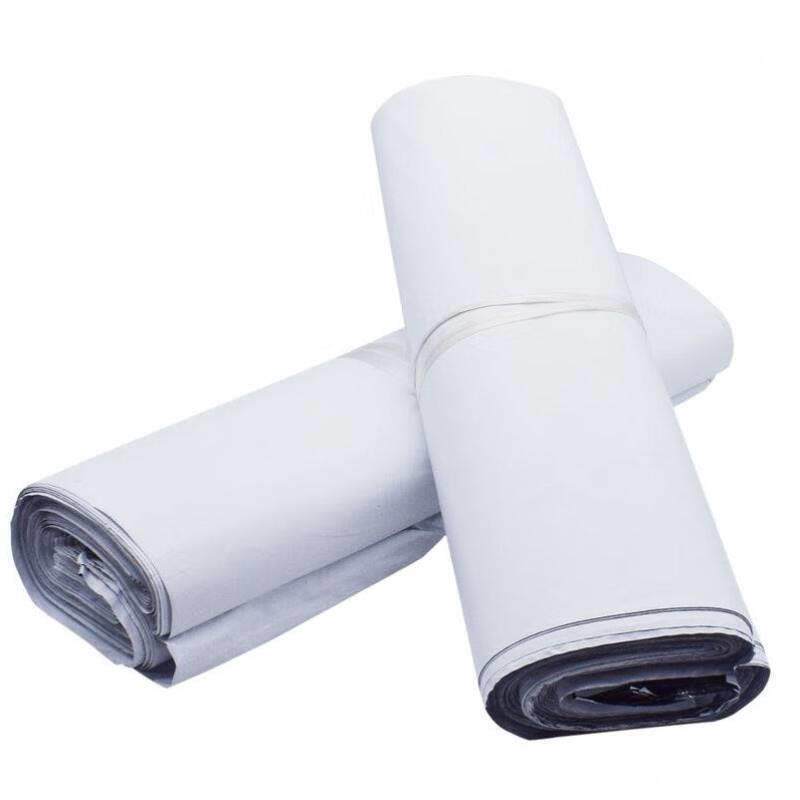 伏兴快递袋物流打包袋防水包装袋塑料袋全新料白色38*52cm100只