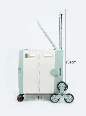 储力大号FP650户外折叠营地车拉车爬梯车收纳野营手推车绿白色