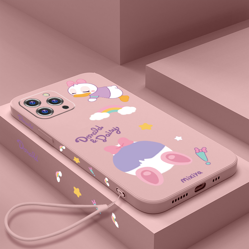 卡通唐老鸭黛西苹果12手机壳iphone11液态硅胶12Promax镜头全包防摔11promax保护套个性情侣款12创意软壳适用使用感如何?
