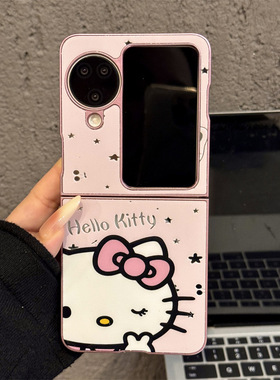 适用OPPOFINDN3FLIP金属镜面折叠手机壳find新款n3flip折叠屏保护套FINDN2FLIP超薄全包防摔wink凯蒂