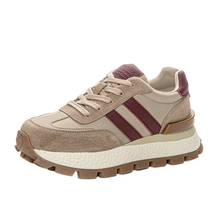 华夫阿甘鞋女2026春季新款爆款厚底增高运动休闲网红超火老爹鞋子