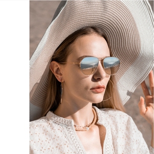 MYTH轻时尚 百搭眼镜MS2207 双梁太阳镜超轻合金极简U造型墨镜个性