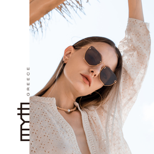MYTH希腊神话蝶形半框墨镜流线柔美方框造型太阳镜多元 魅力MS2211