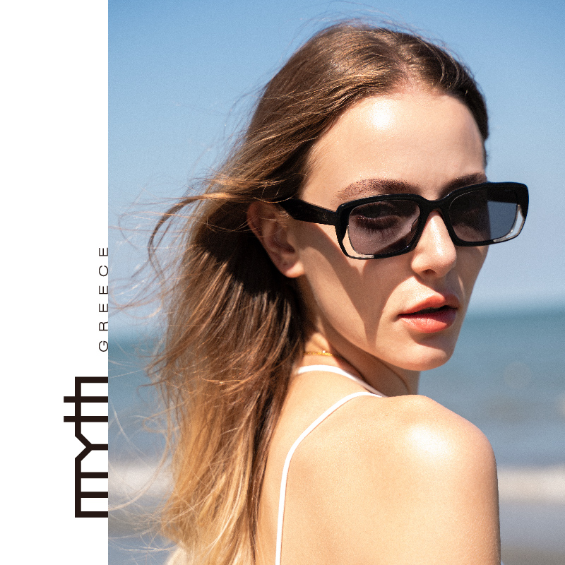 希腊摩登窄方框高级感ins太阳镜
