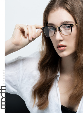 MYTH个性渐变色眼镜架超轻钛金板材镜框可配高度数近视眼镜MO2114