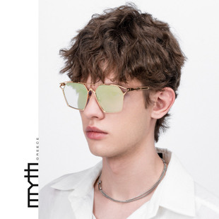 多边男女墨镜酷炫潮流方形镂空太阳眼镜MS1907 希腊设计师前卫时尚
