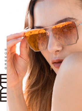 MYTH眼镜超大框太阳镜WHISKER修脸潮黄色镜片明星同款墨镜MS1706