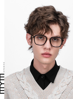 新款超轻复古多边形板材全框近视眼镜钛合金眼镜框男女潮流MO2004