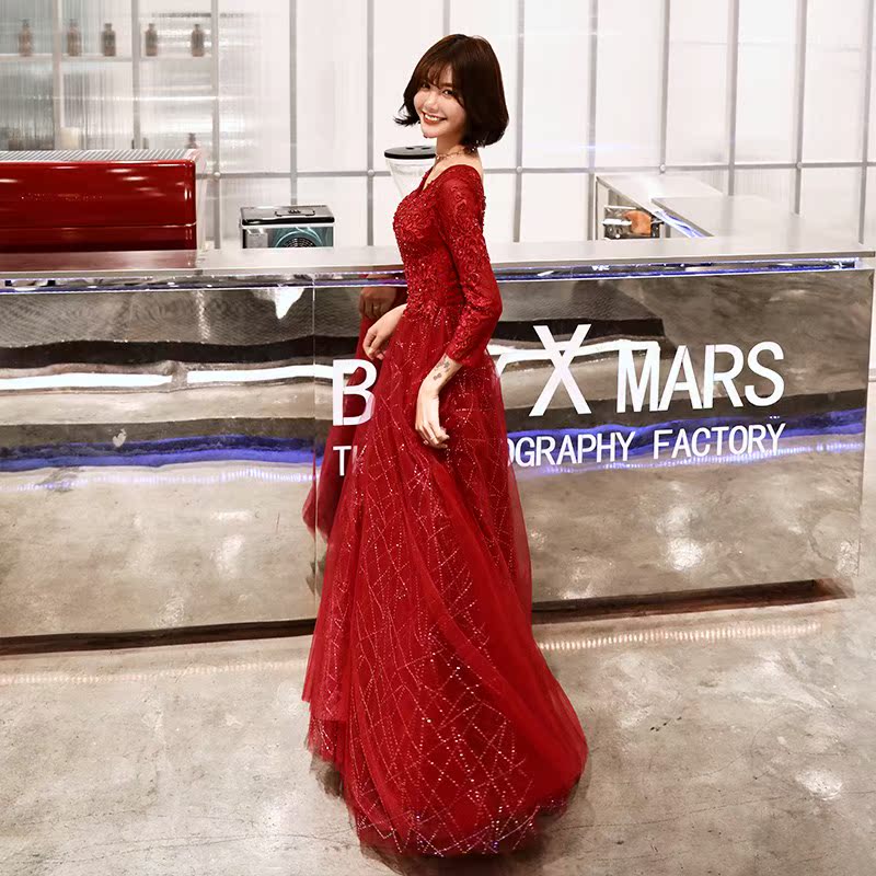 修身礼服结婚敬酒新款新娘中式高贵中国风婚纱敬酒服冬季婚礼现代在类目 女装/女士精品, 婚纱/旗袍/礼服, 礼服/晚装中 - 来自Buy2taobao.com提供专业的淘宝代购服务