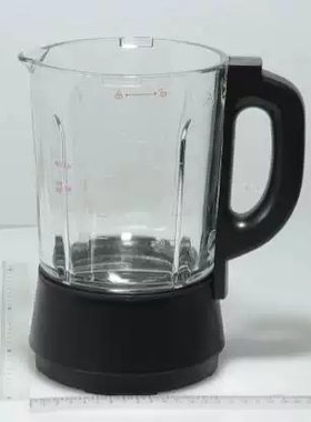 美的破壁机配件PB10P345/PB10X2/BL1092A原厂全新加热搅拌玻璃杯