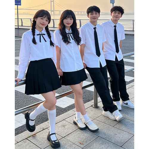 毕业班服学院风套装初中高中学生运动会演讲诗歌朗诵合唱团演出服