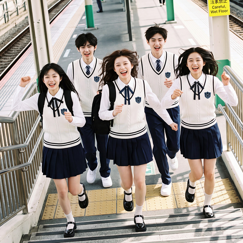 秋季学院风演出班服套装