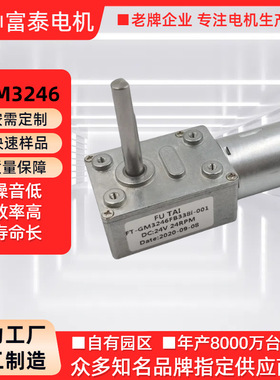 3246微型直流减速电机懒人洗衣机搅拌器油烟机涡轮杆大扭矩