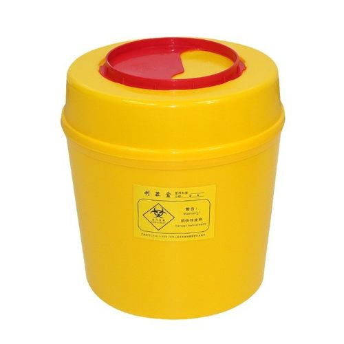 废物利器盒医院用诊所一次性黄色锐器盒圆形针头医疗垃