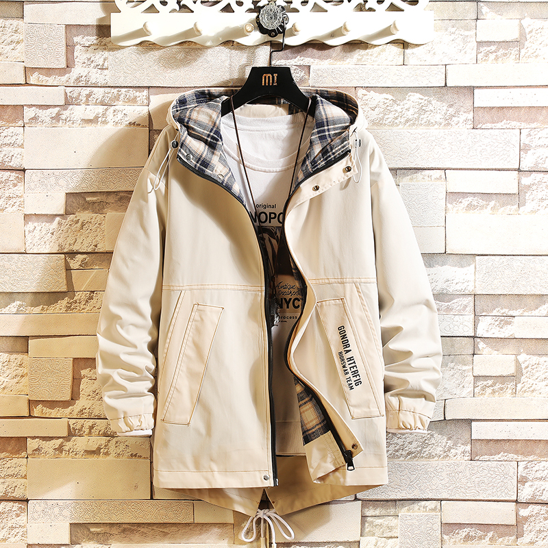 Men's cardigan sports college casual coat in autumn