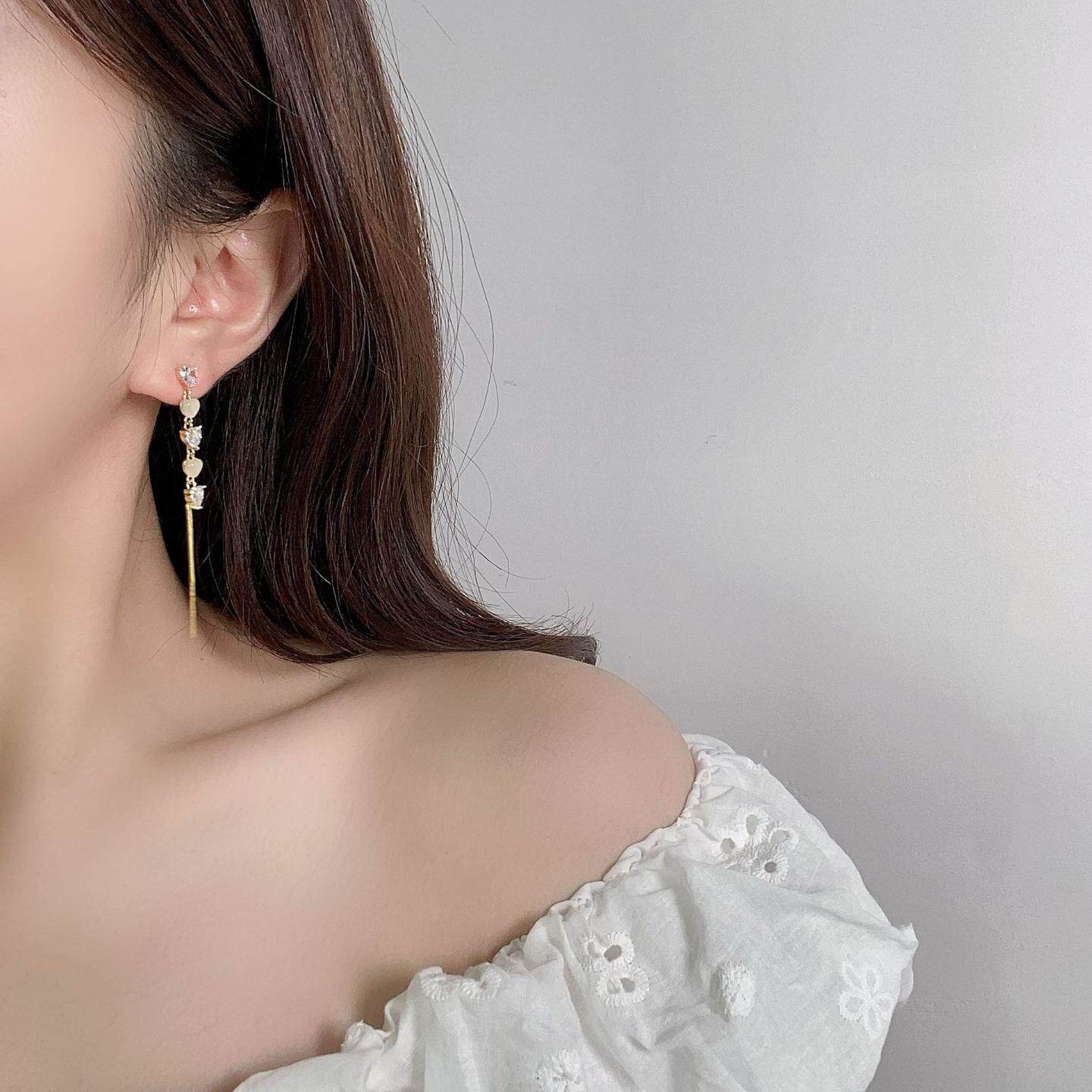 轻奢精致耳钉s925银针耳饰小众女